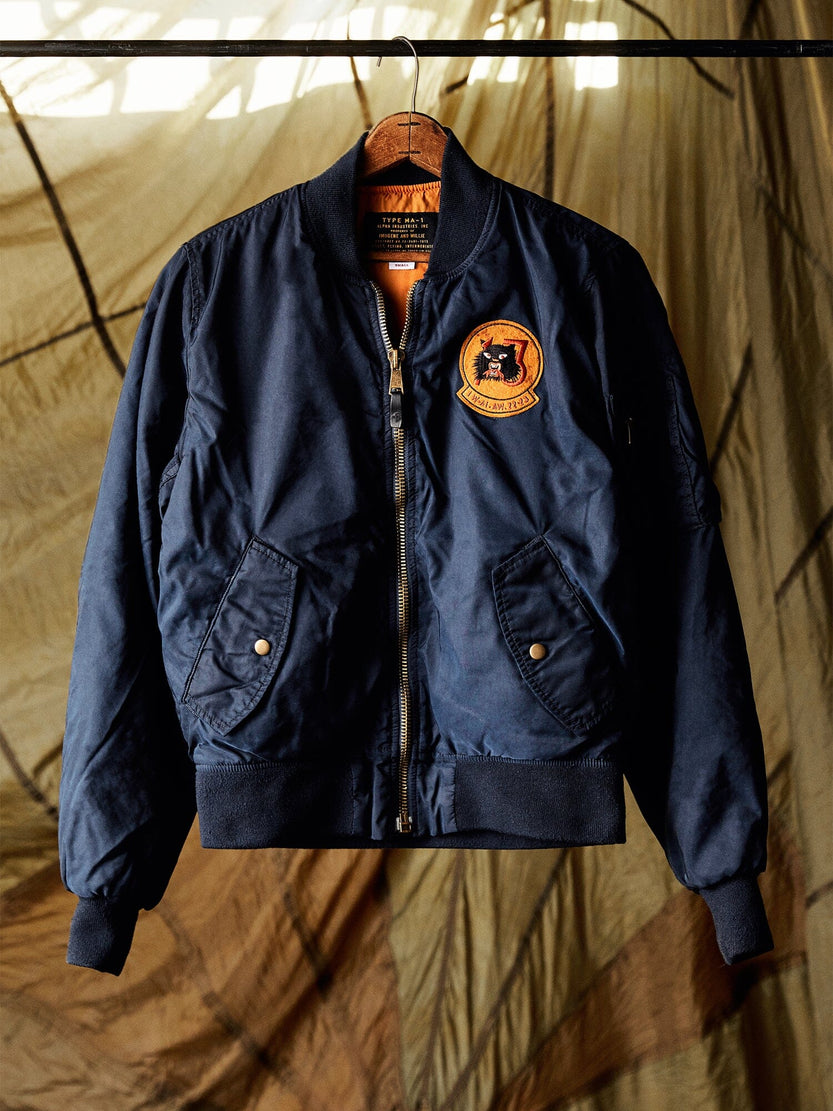 ALPHA X IMOGENE MA-1 BOMBER JACKET OUTERWEAR Alpha Industries, Inc. NAVY 2XL 