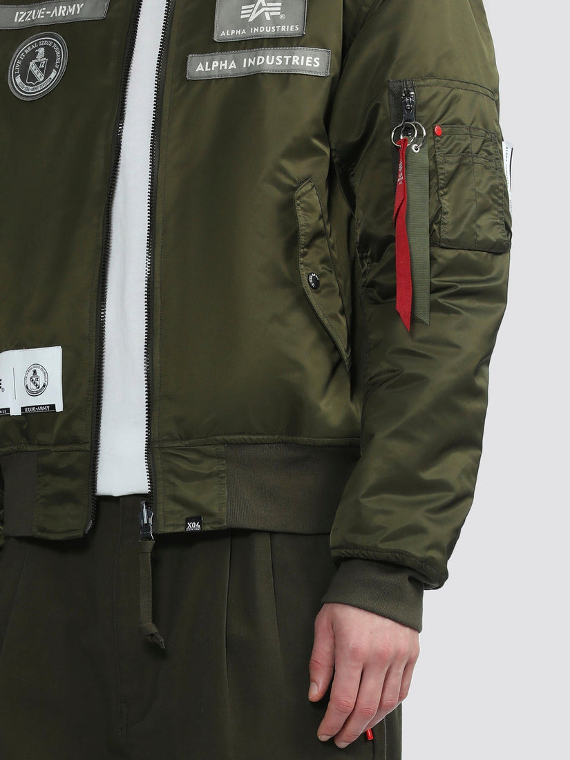 IZZUE MA-1 BOMBER JACKET OLIVE | Alpha Industries