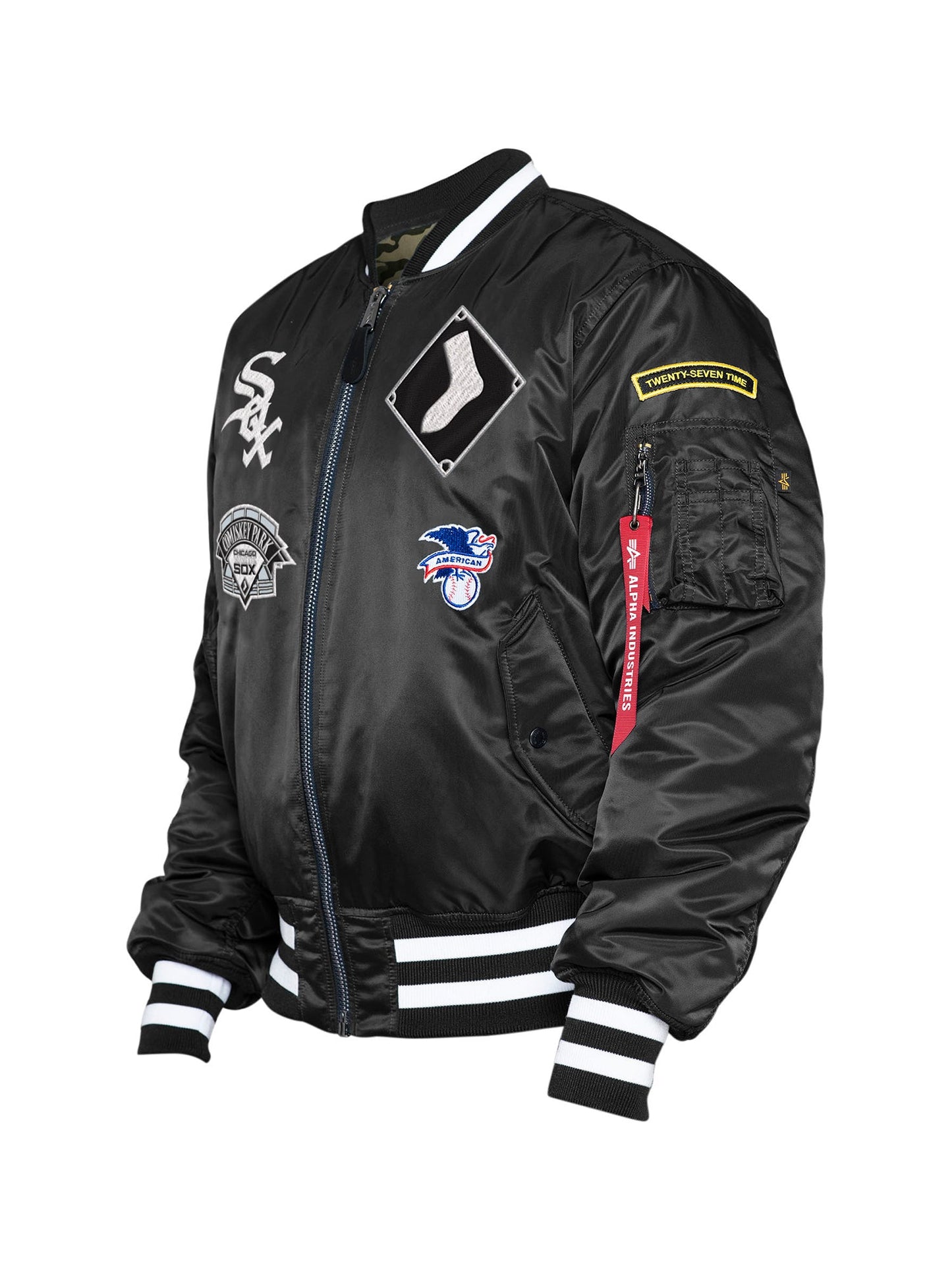 ALPHA X NEW ERA WHITE SOX MA-1 M BOMBER JACKET OUTERWEAR Alpha Industries, Inc. 