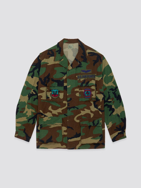 BDU CAMO 60TH TFS OUTERWEAR Alpha Industries WOODLAND CAMO XL 