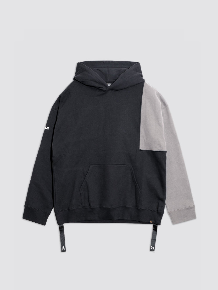 MASTERMIND X C2H4 X ALPHA HOODIE TOP Alpha Industries, Inc. BLACK GRAY L 