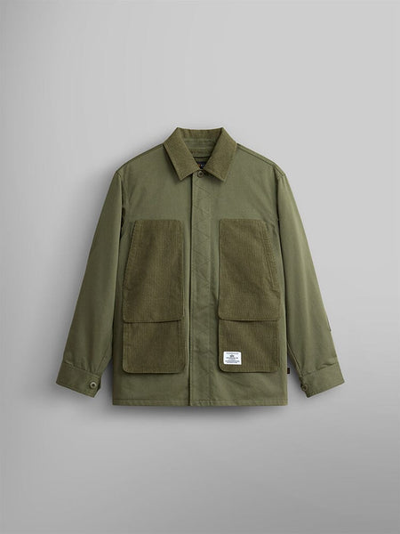 CORDUROY PANEL JACKET OUTERWEAR Alpha Industries OG-107 GREEN 2XL 