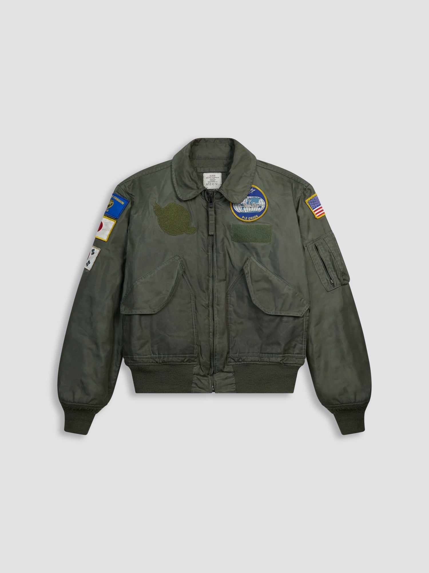 US NAVY 1980's CWU 45/P FLIGHT JACKET - P-3 ORION PILOT | Alpha Industries