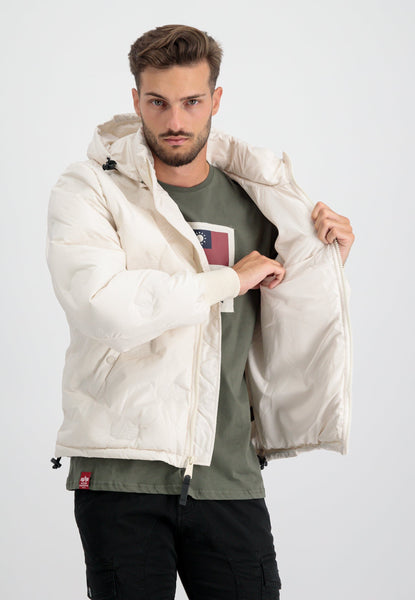 HOODED LOGO PUFFER OUTERWEAR Alpha Industries 