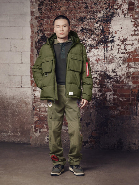 HOODED PUFFER JACKET OUTERWEAR Alpha Industries 