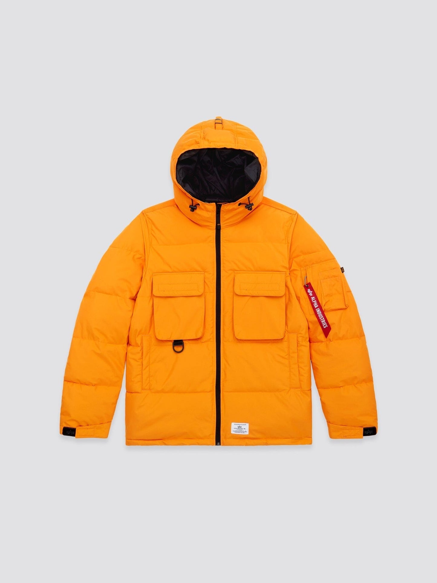 HOODED PUFFER JACKET OUTERWEAR Alpha Industries MUTED ORANGE 2XL 