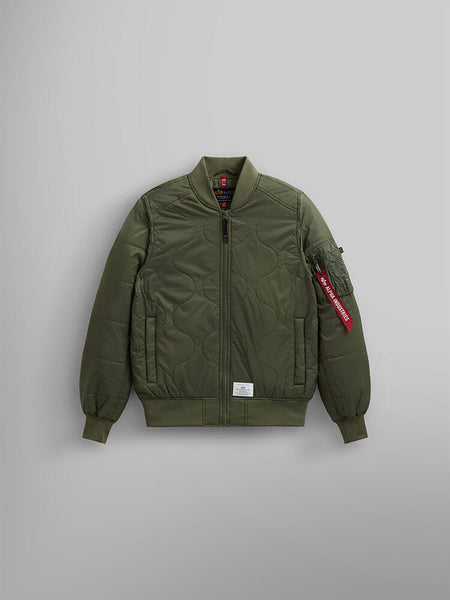 L-2B QUILTED BOMBER JACKET OUTERWEAR Alpha Industries, Inc. OG-107 GREEN XXS 