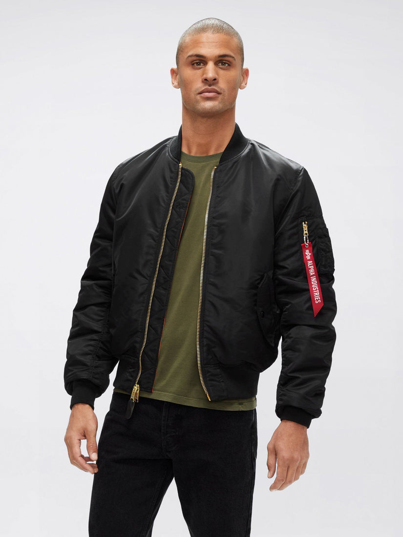 Men's MA-1 Jacket Slim Fit Black | Alpha Industries