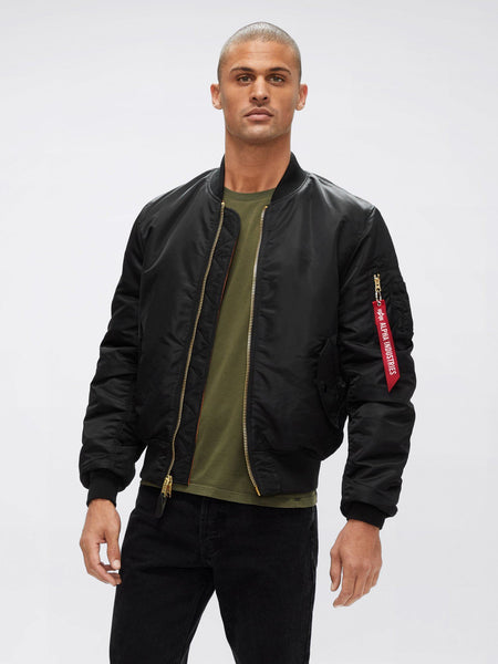 MA-1 BOMBER JACKET SLIM FIT Alpha Industries, Inc. BLACK XS 