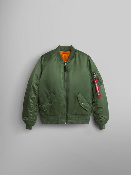 MA-1 BOMBER JACKET W OUTERWEAR Alpha Industries SAGE L 