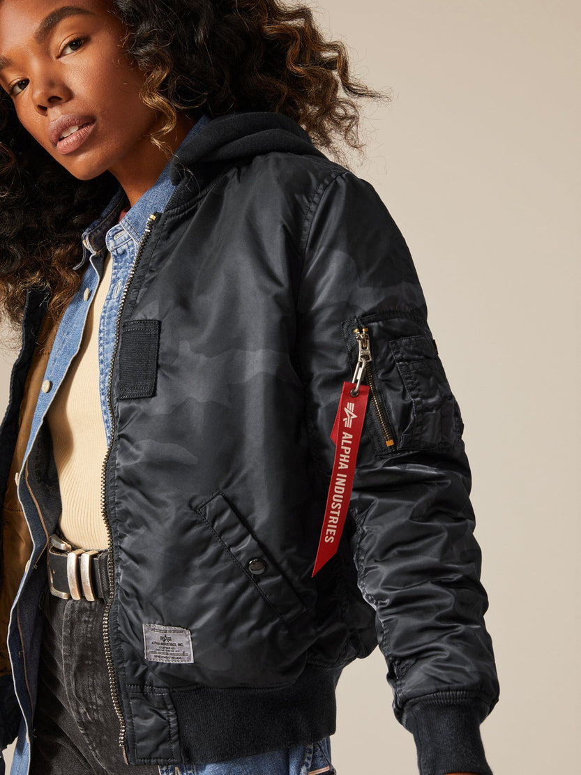 MA-1 HOODED BATTLEWASH FLIGHT JACKET OUTERWEAR Alpha Industries, Inc. 