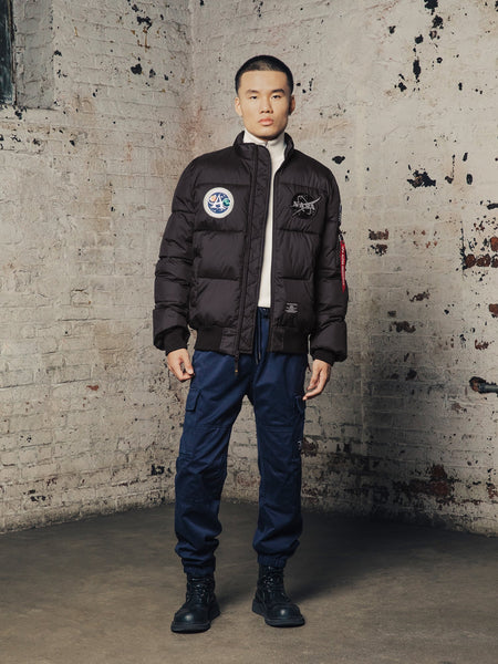 MAN ON THE MOON MA-1 QUILTED BOMBER JACKET OUTERWEAR Alpha Industries 