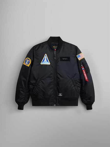 NASA MA-1 BOMBER JACKET GEN II OUTERWEAR Alpha Industries BLACK 2XL 