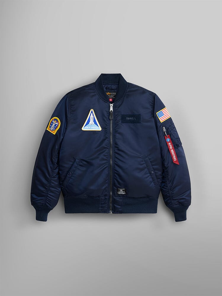 NASA MA-1 BOMBER JACKET GEN II OUTERWEAR Alpha Industries REPLICA BLUE 2XL 