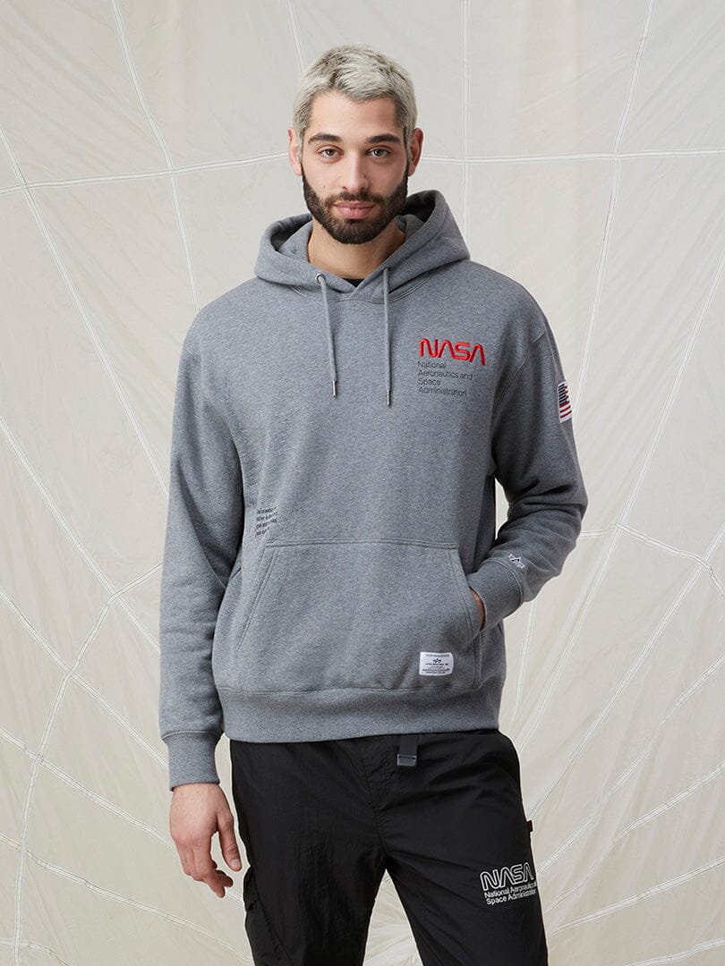 NASA WORM LOGO HOODIE TOP Alpha Industries 