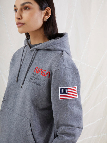 NASA WORM LOGO HOODIE TOP Alpha Industries 