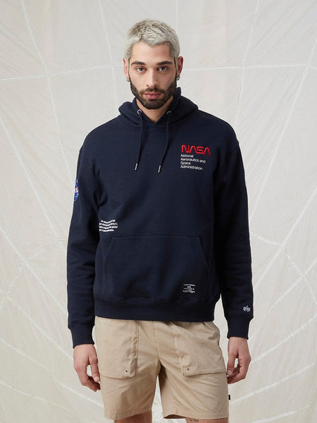 NASA WORM LOGO HOODIE TOP Alpha Industries 