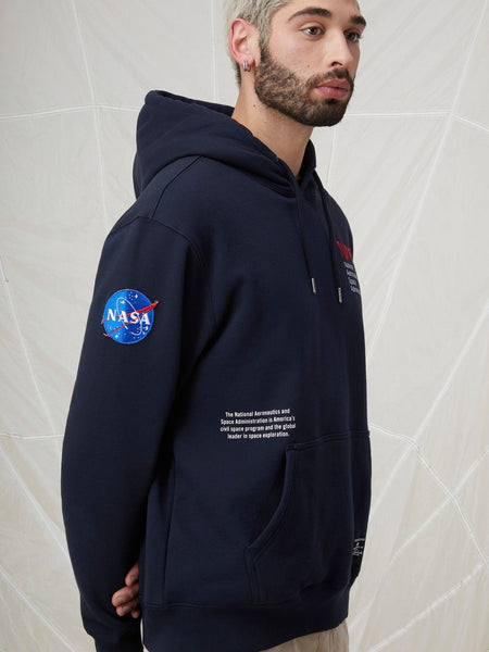 NASA WORM LOGO HOODIE TOP Alpha Industries 