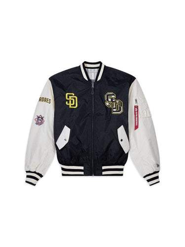 SAN DIEGO PADRES X ALPHA X NEW ERA L-2B BOMBER JACKET | Alpha Industries