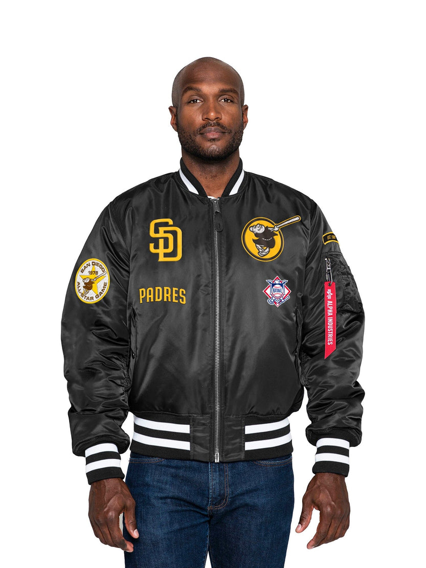 SAN DIEGO PADRES X ALPHA X NEW ERA MA-1 BOMBER JACKET OUTERWEAR Alpha Industries 