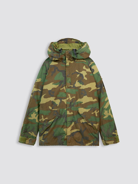 US ARMY GORETEX PARKA OUTERWEAR Alpha Industries WOODLAND CAMO L 