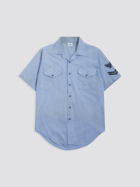 USN CHAMBRAY SHIRT RESUPPLY Alpha Industries REPLICA BLUE M 