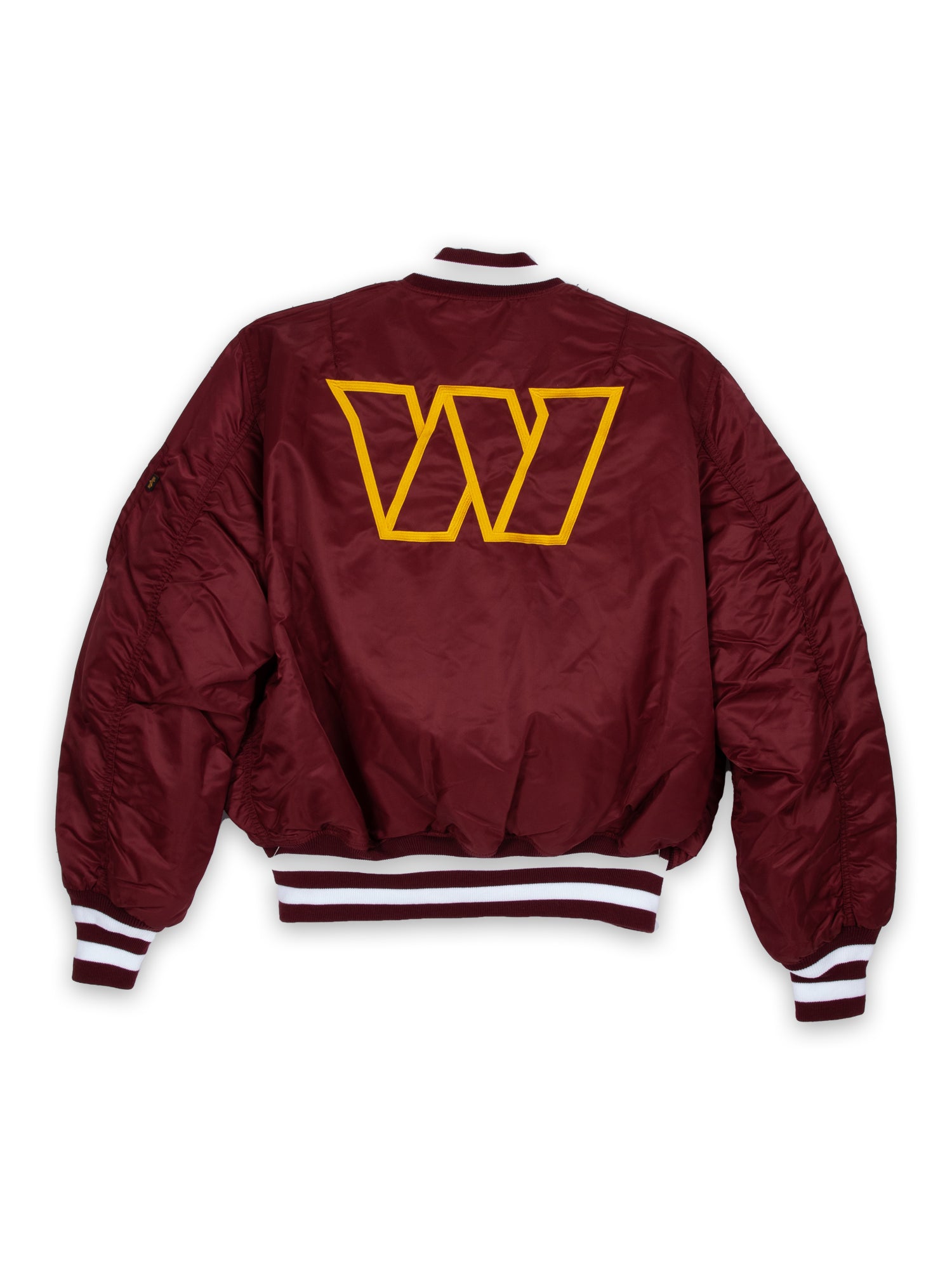 WASHINGTON COMMANDERS X ALPHA X NEW ERA MA-1 BOMBER JACKET